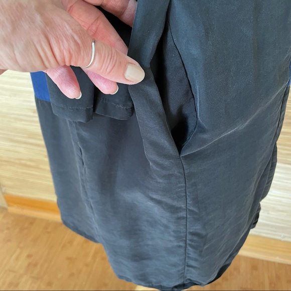 Madewell Color Block Silk Dress - Picture 7 of 16